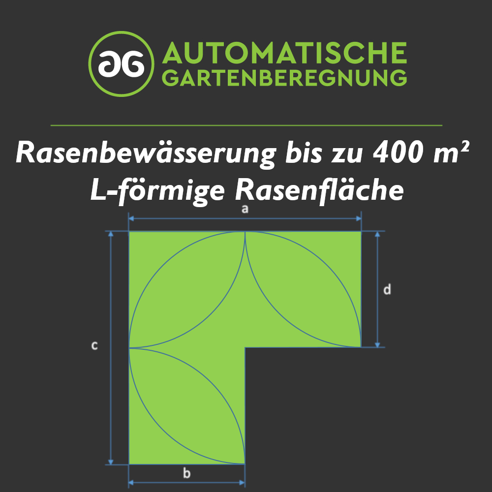 Rasenbewaesserung bis 200 bis 400qm_L förmig